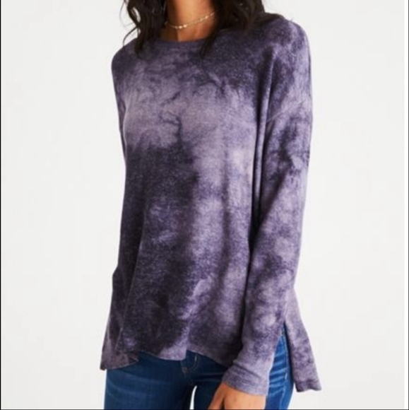 American Eagle Outfitters Tops - AEO AMERICAN EAGLE SOFT & SEXY PLUSH MEDIUM Lightweight Sweater Grey Stonewash